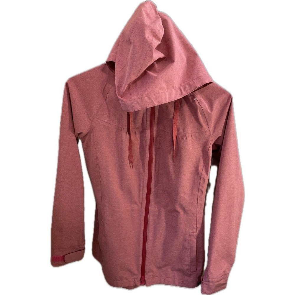 Prana Eliza Hooded Jacket Waterproof Sealed-Breathable - Pink -Size S No Belt
